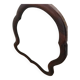 miroir anglais ancien du XIXème en palissandre avec système de pose