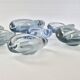 Set of 7 vintage Akva ashtrays by Per Lükten for Holmegaard 1950.
