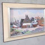 Eskil Skans, Swedish Composition, 1960, Oil on Panel, Framed