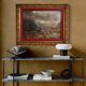 Peinture italienne, paysage signé et daté de 1846.