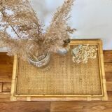 Vintage rattan coffee table