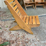 Wooden beach chair