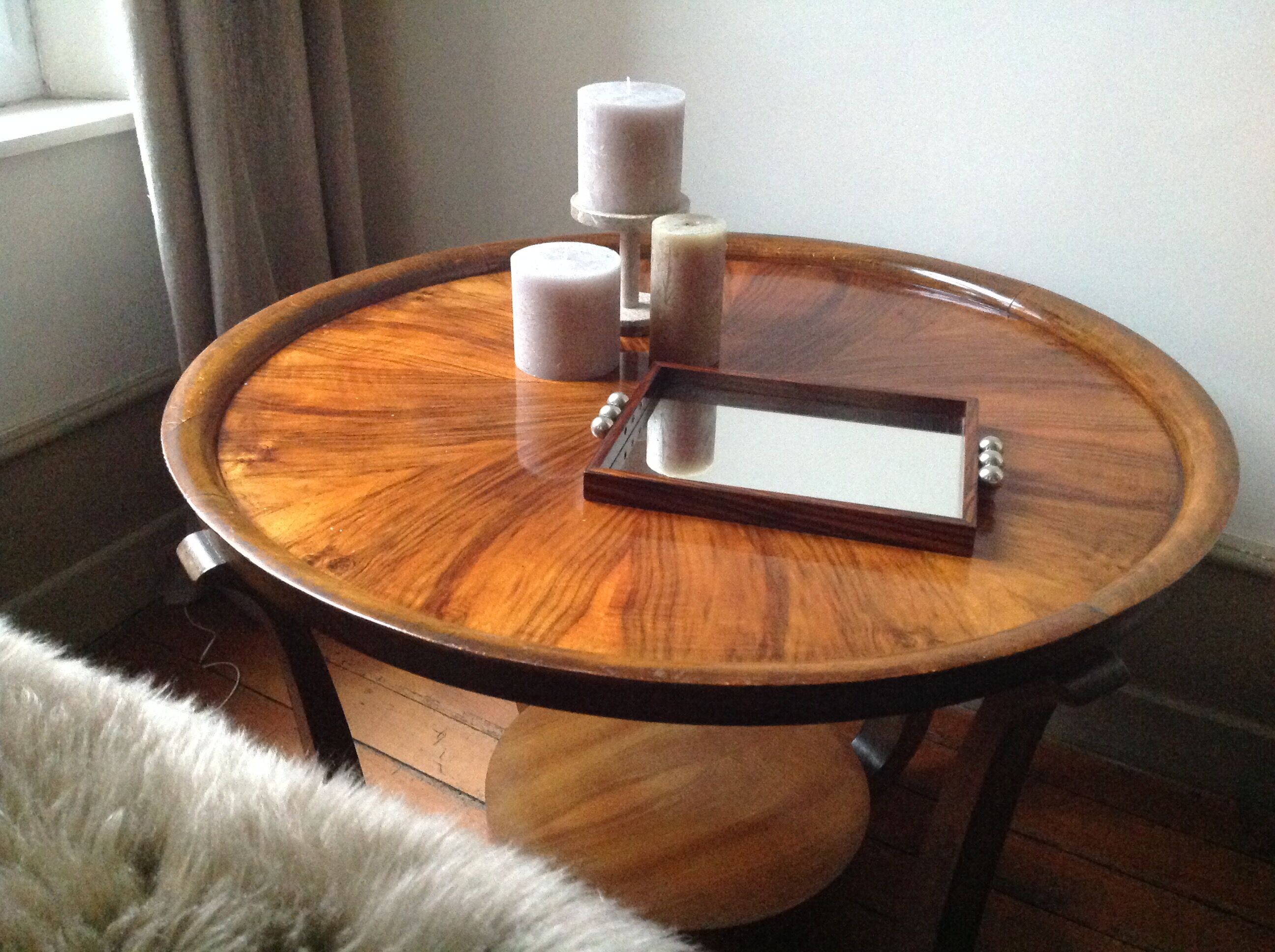 Art deco mirror tray