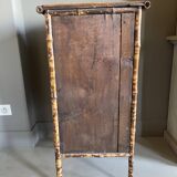 Bamboo buffet cabinet with Japanese lacquer decor