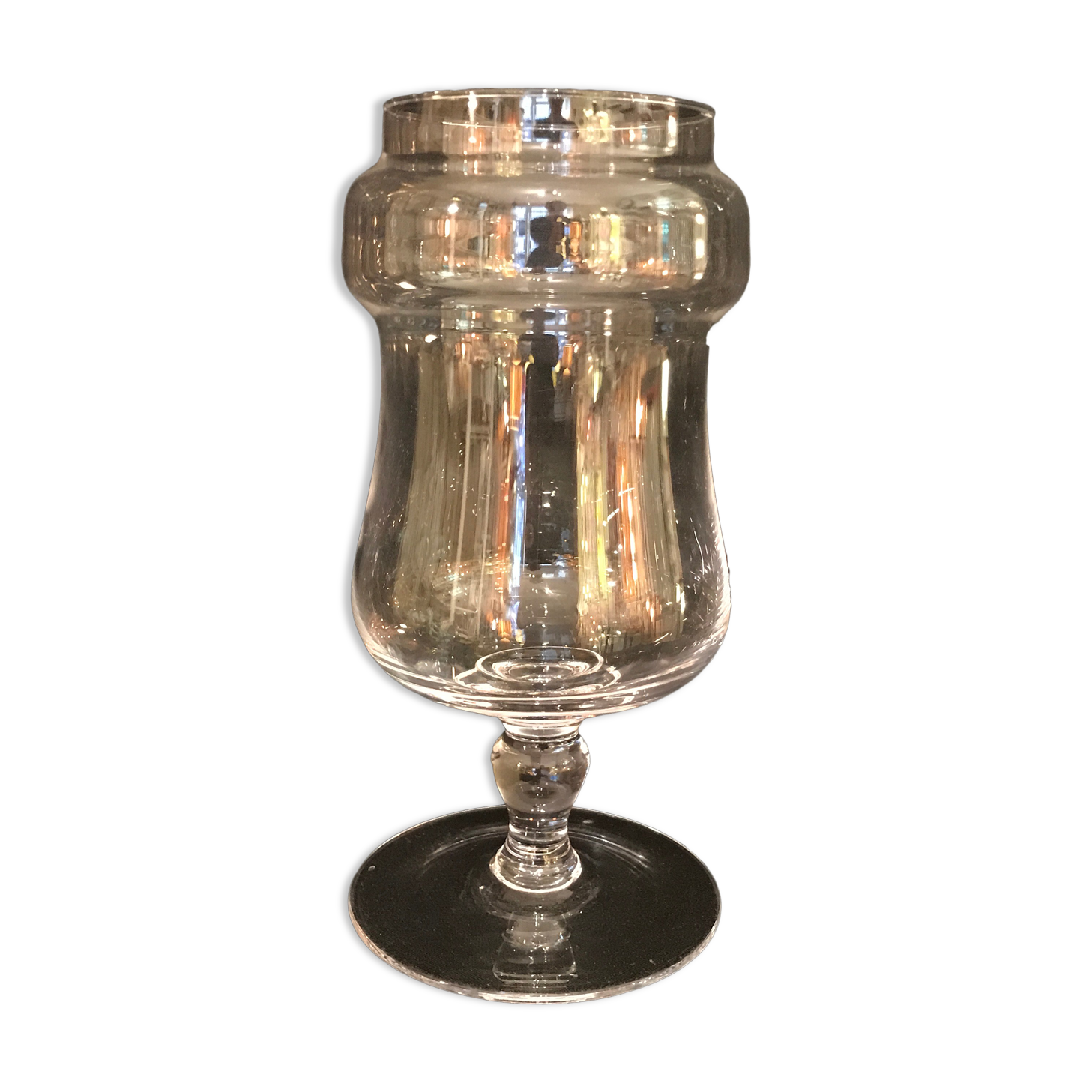 26 cm cut terrarium for plants or vintage candy jar vase pot