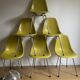 Dsx olive green chair by Charles & Ray Eames for Herman Miller edition mobilier international 1971