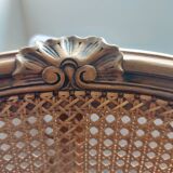Louis XV style caned armchair