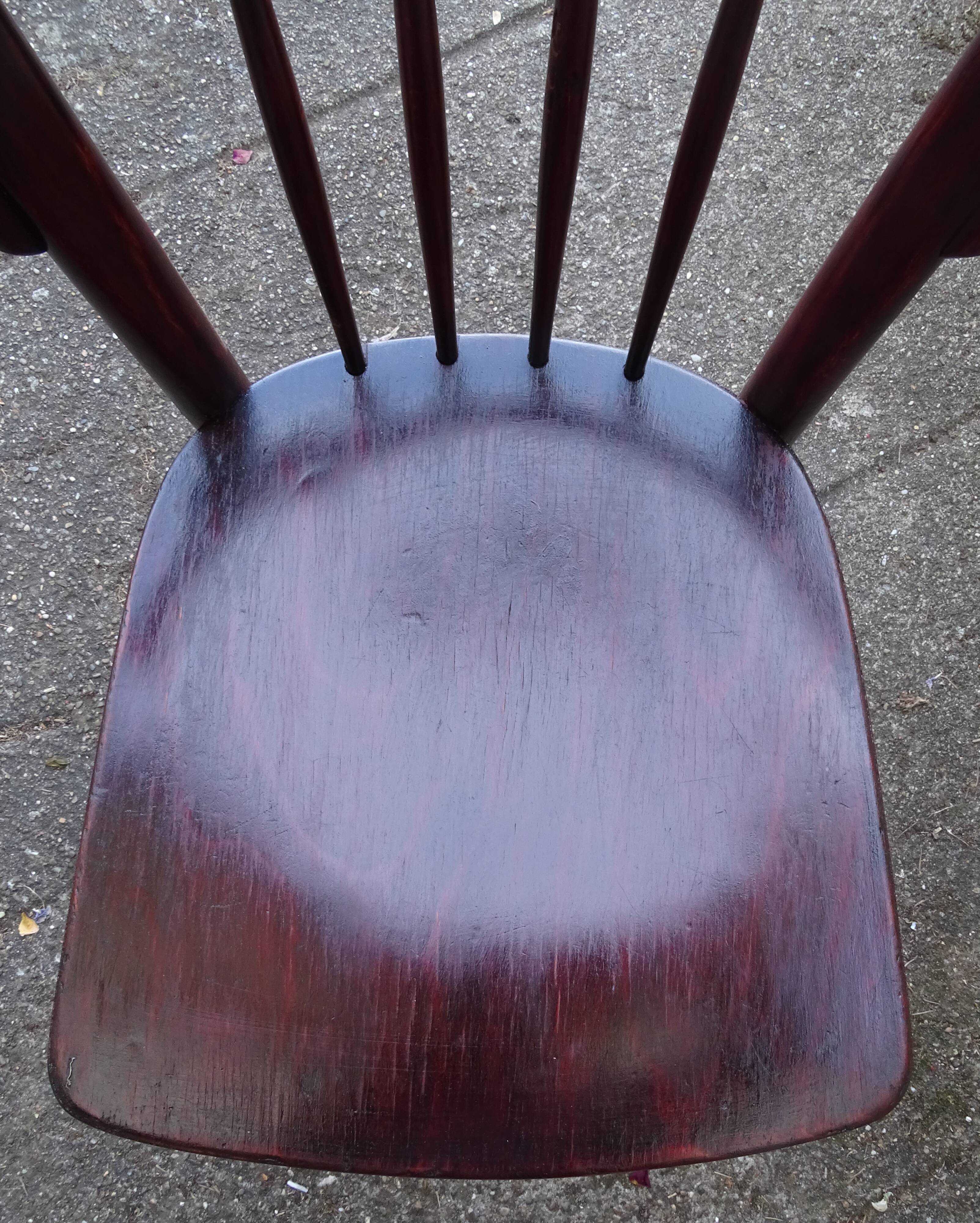 Two Art Deco Thonet bistro chairs, Model A 429.