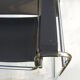 Wassilly chair in black and chrome leather byMarcel Breuer