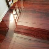 Louis XVI oval table in mahogany, 2 extensions