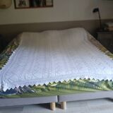 2 antique crochet bedspreads