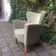 Fauteuil velours ras 1950