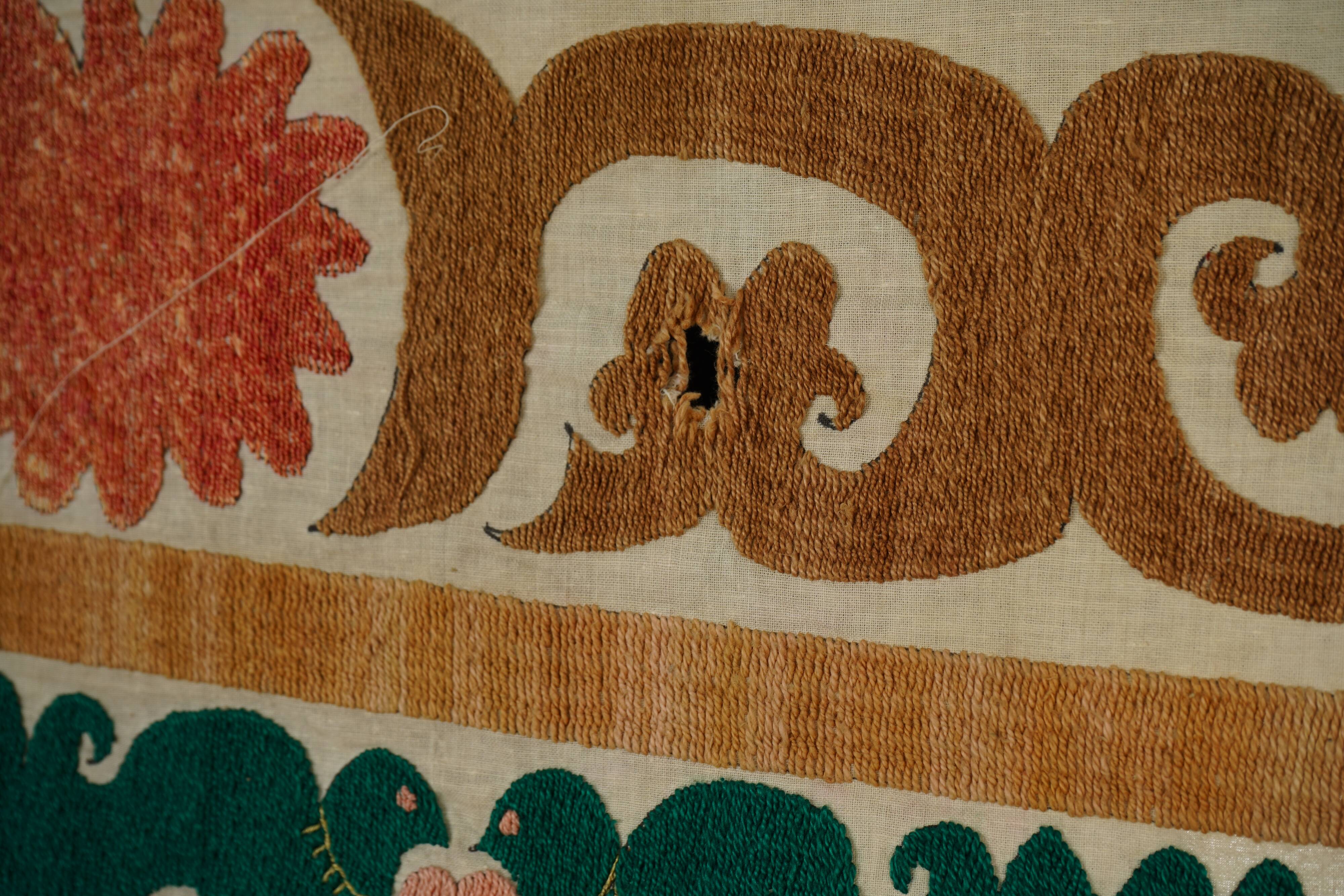 Vintage Turkish hand-knotted rug 130x136 cm