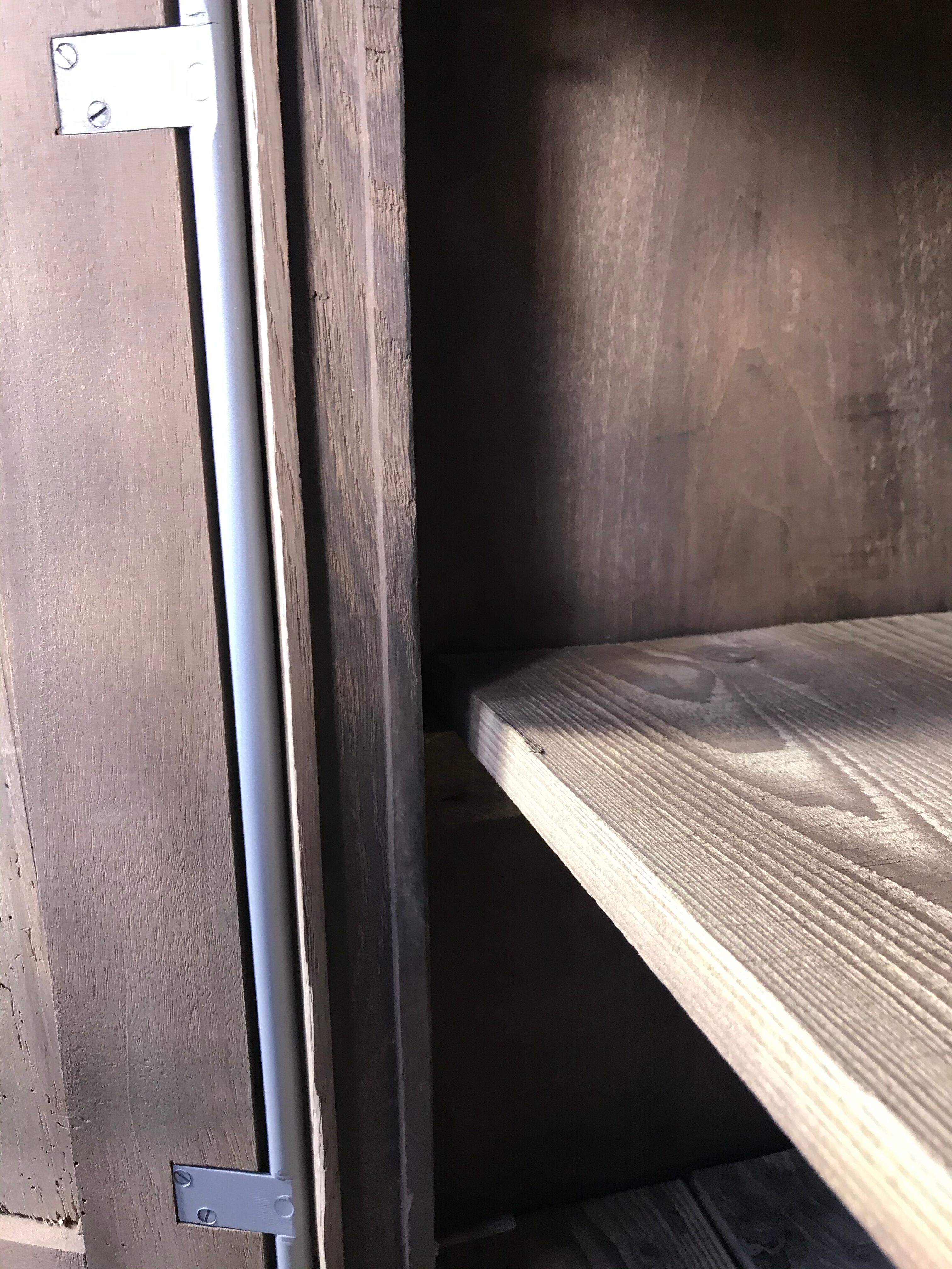 Rustic bass buffet in solid oak erased