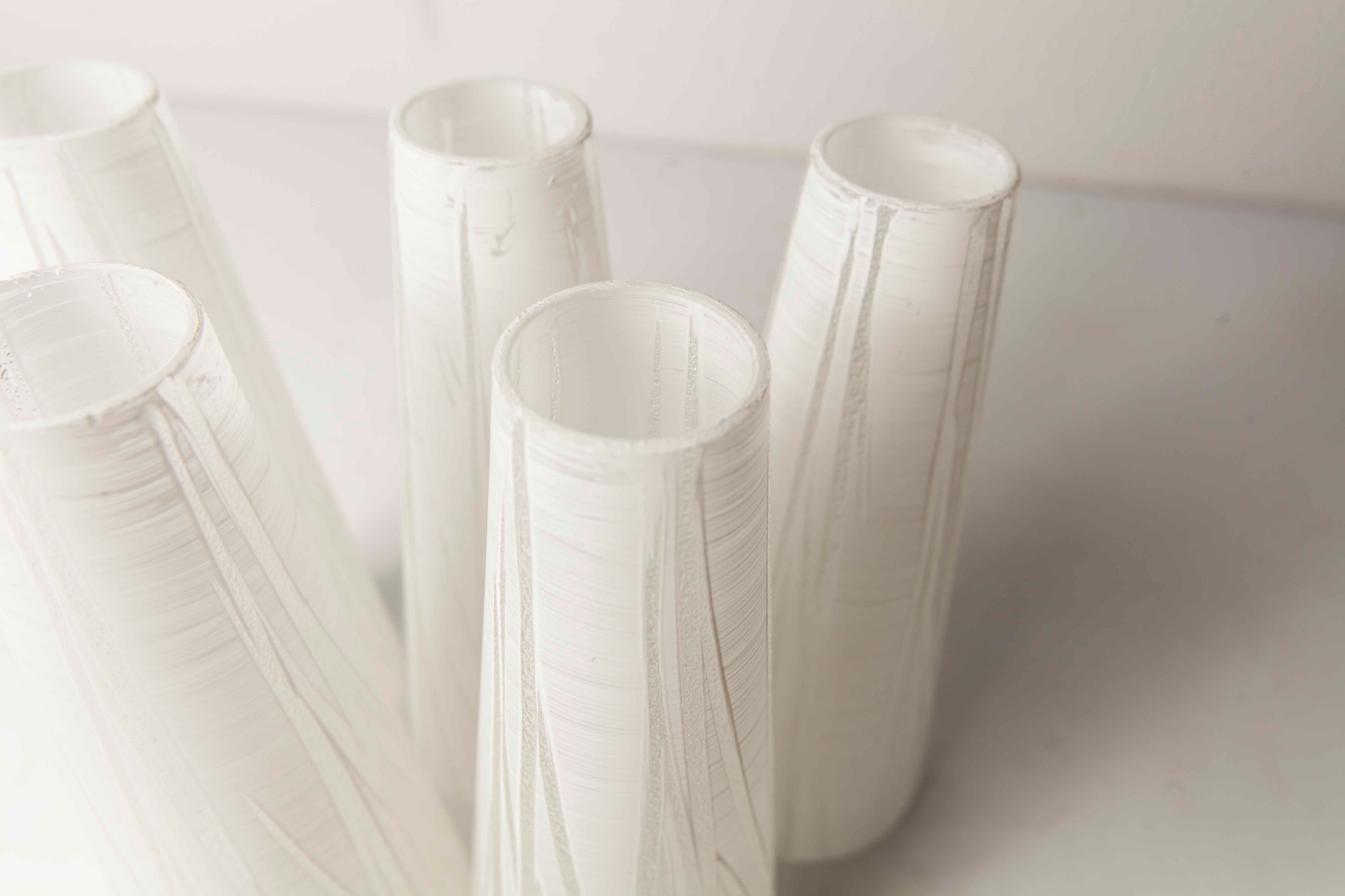 5-branched opaline brass chandelier 60's