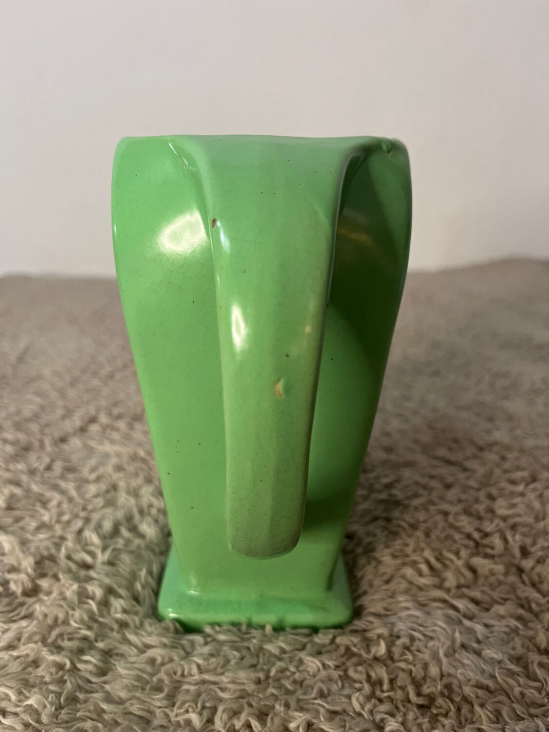 Carafe ceramic pitcher pernod green thread