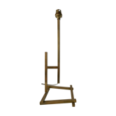 Pied de lampe en laiton base carrée