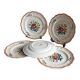 5 flat earthenware plates from Longchamp - Mistral