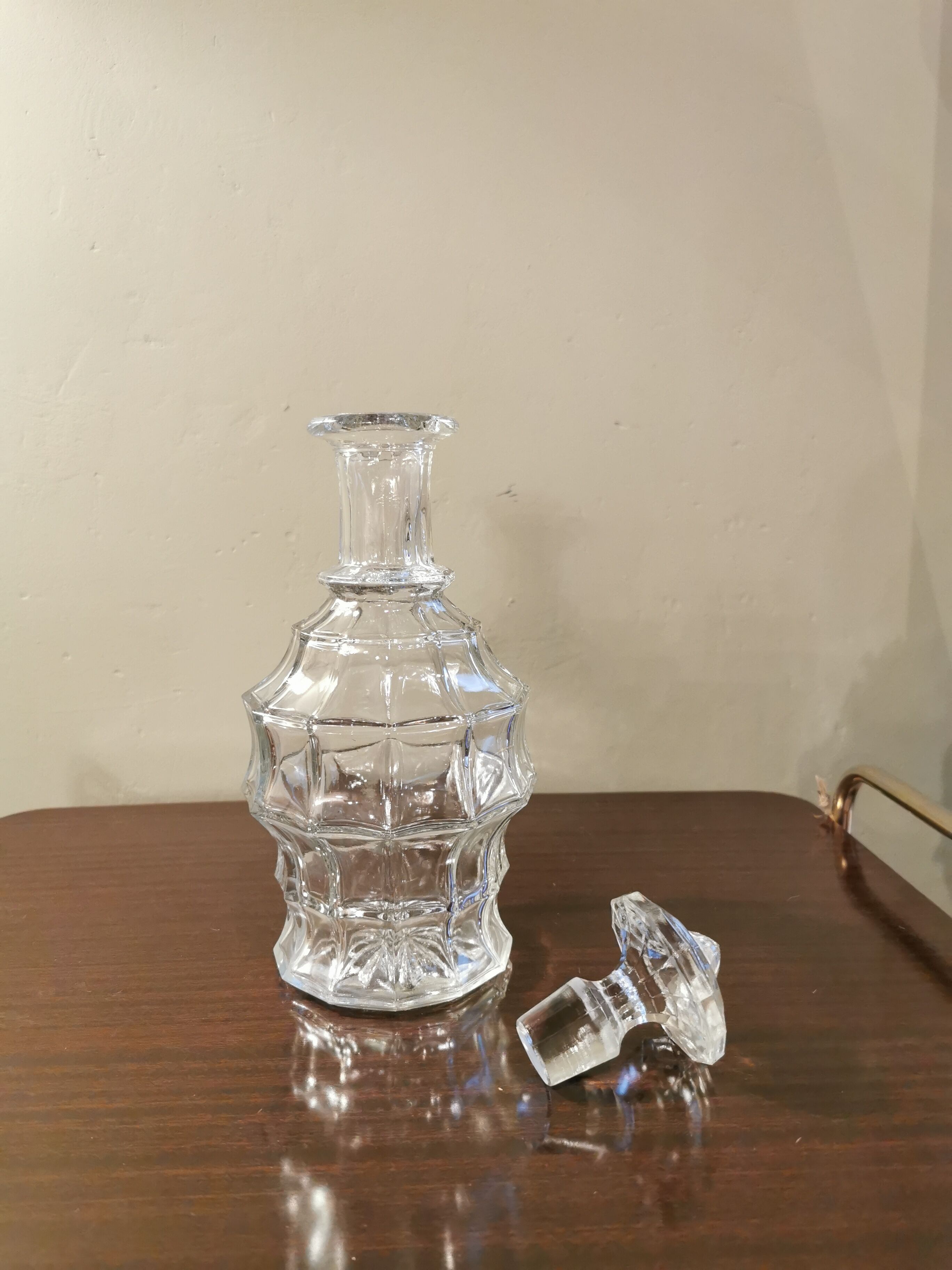 Antique faceted carafe