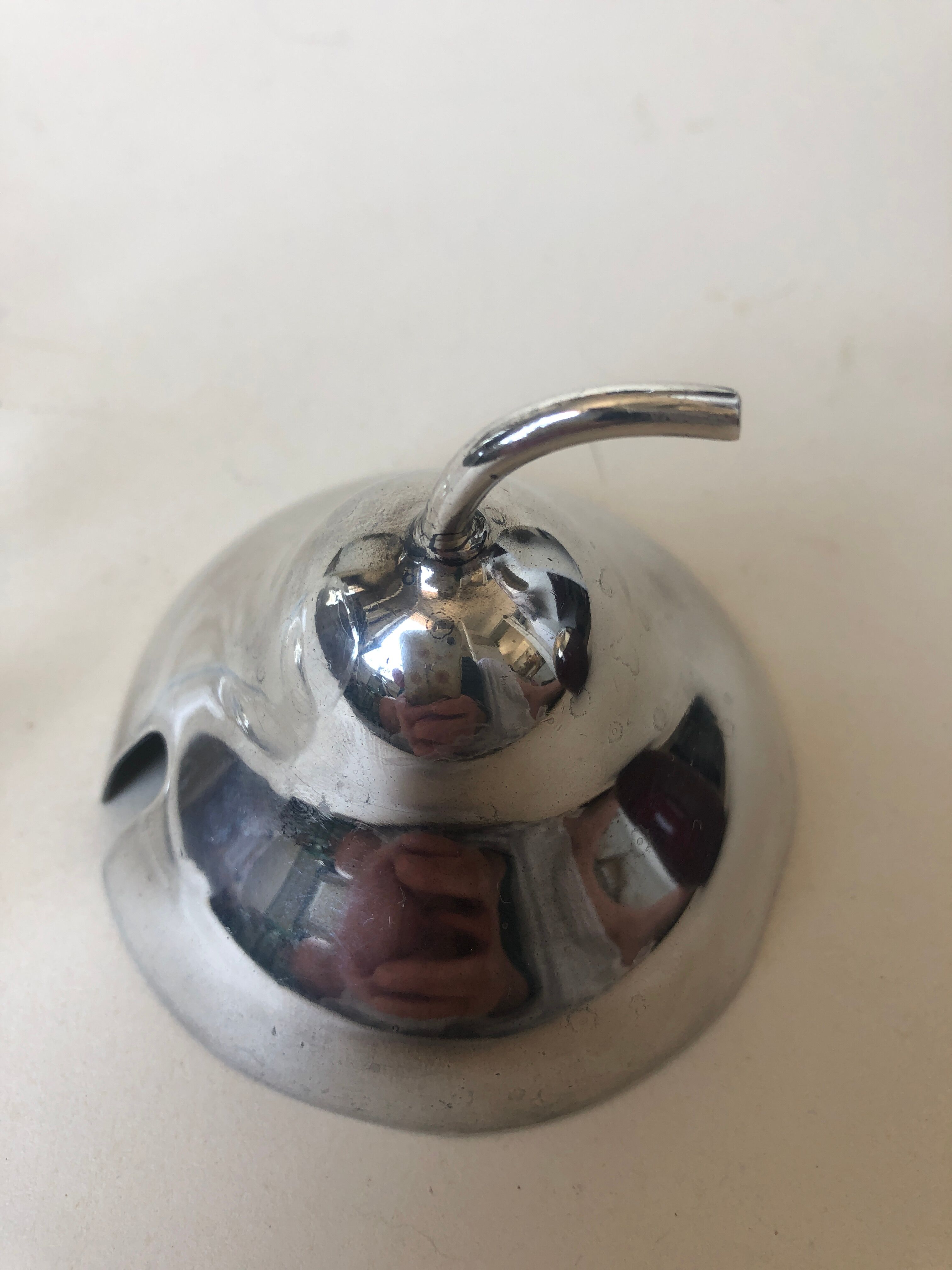 Set of candy apple and pear, metal and glass