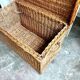 Trunk, woven wicker chest
