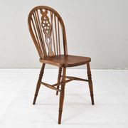 Windsor Antique Early 20th English Victorian Dining Room Chairs, Set of fou