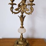Chandelier with 3 branches in gilded bronze