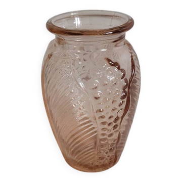 Petit vase à bulbe rose