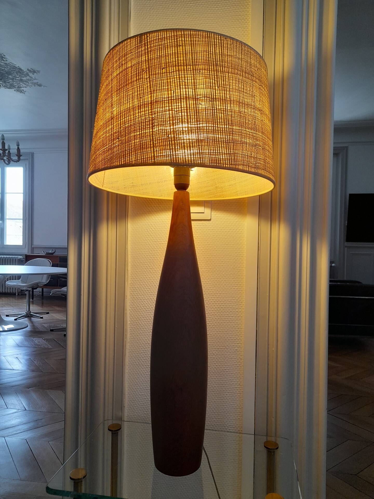 Grande lampe Danoise moderniste signée ESA vintage