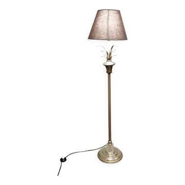 Vintage pineapple leaf floor lamp, 1970s
