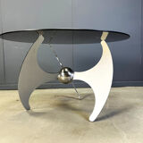 Luciano Campanini “Helix” adjustable dining or coffee table, 1970s