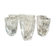 Set of 7 crystal liqueur/shooter glasses