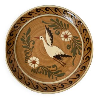 Selency x Monoprix Croisé Laroche stork plate