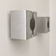 Pair of vintage wall sconces, brushed metal, France, 1970.