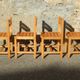 4 wooden chairs in Scandinavian style by André Sornay - dlg de Regain / Perriand