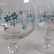 6 Verres myosotis