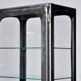 Vintage Iron And Glass Display Cabinet, 1970s
