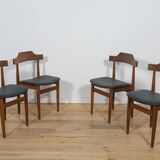 Mid-Century Teak Dining Table & Chairs by Hans Olsen for Frem Røjle, Denmark, 1960s, Set of 5