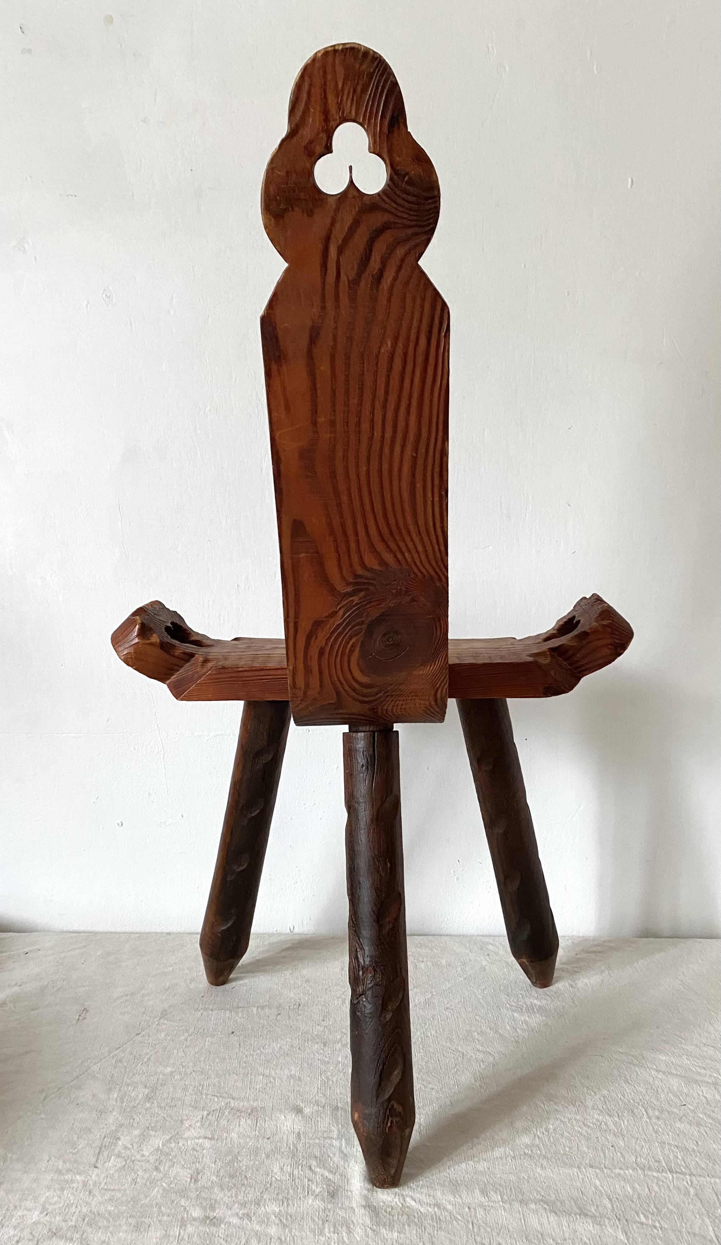 Vintage Spanish Tripod Chair