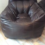 Set of the 70s sofa with heater and its 2 beanbags