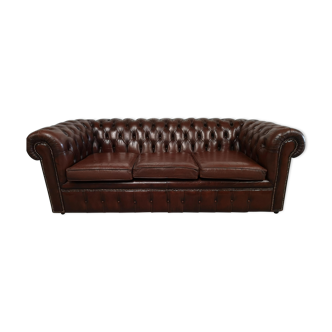Leather chesterfield sofa
