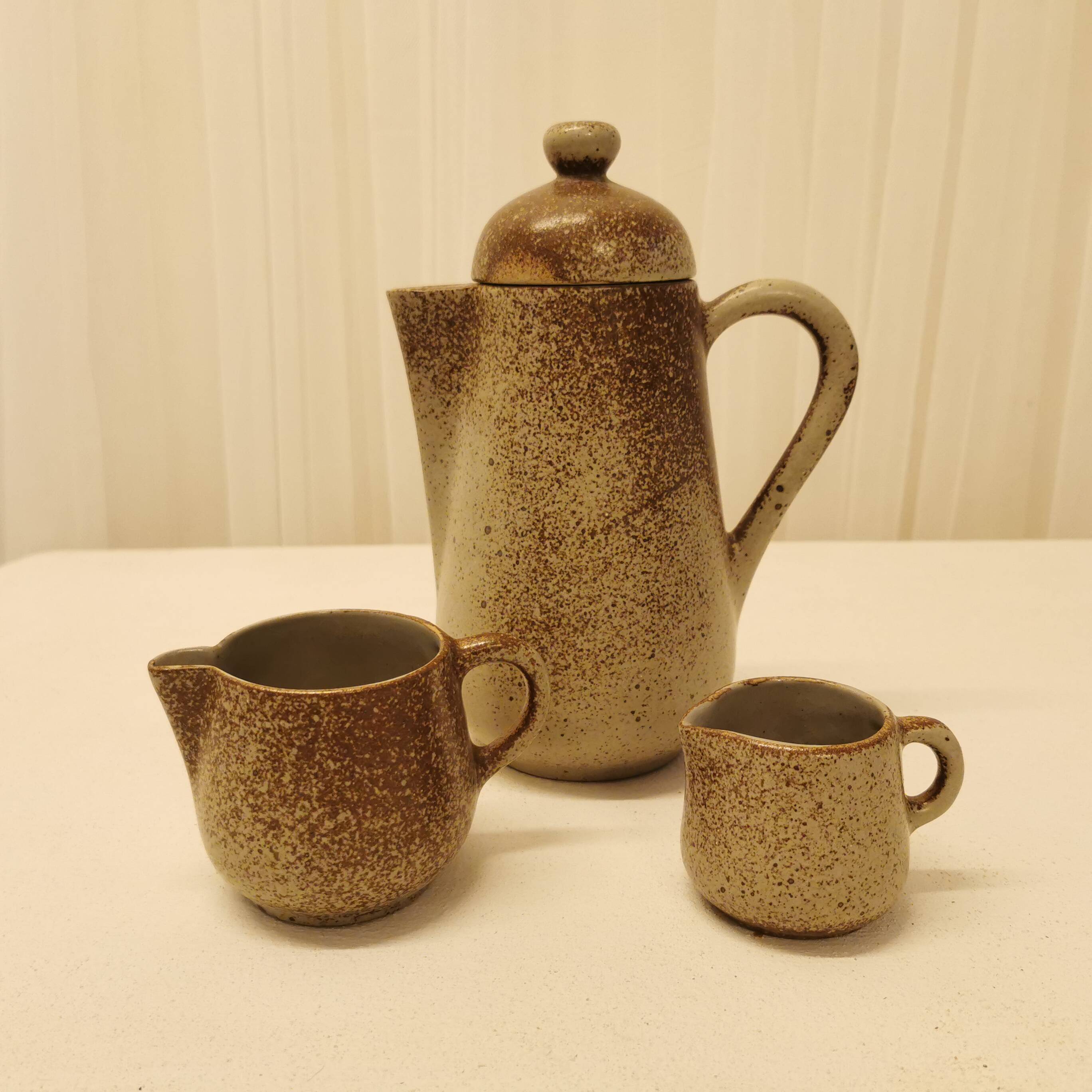 Coffee maker, milk jug and water jug set