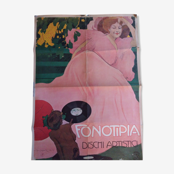 Poster "fonotipia" reproduction of 1970