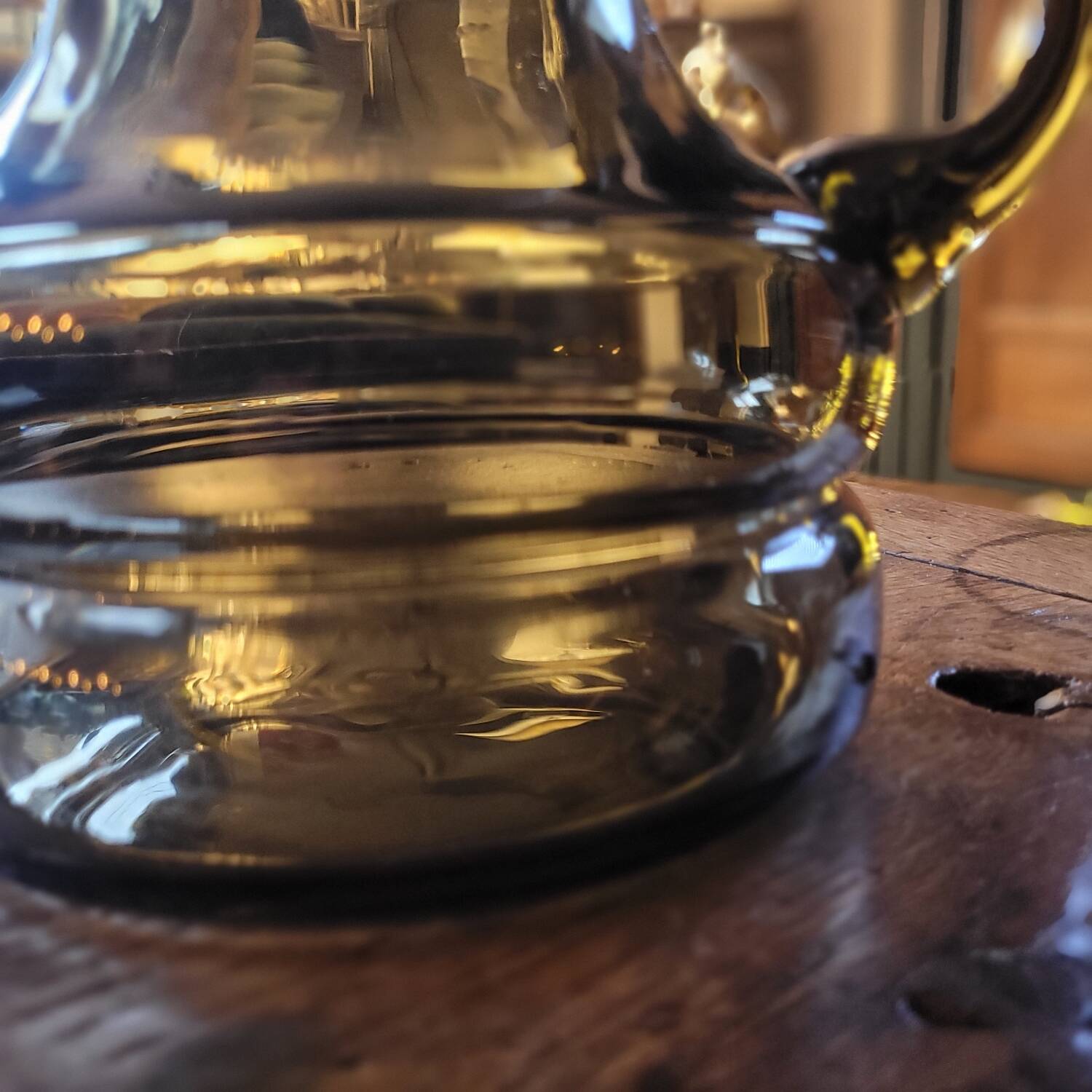 Smoked glass pitcher – 1970s