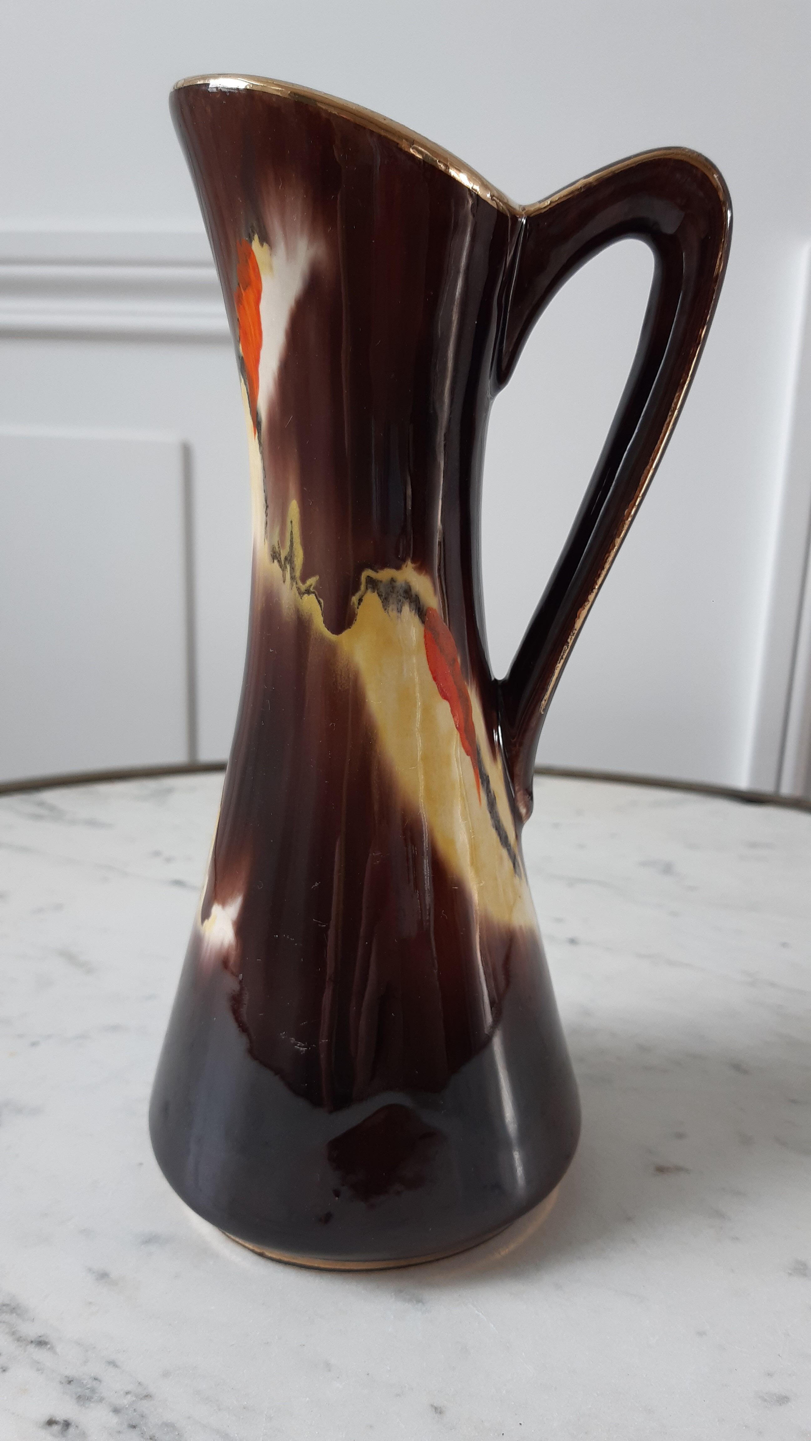 Ceramic vase 70s signed