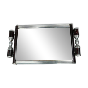Plateau miroir Art Déco - alu