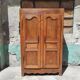 Old rustic oak cabinet of the 19th century louis 15 style