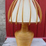 Rattan lamp Louis Sognot