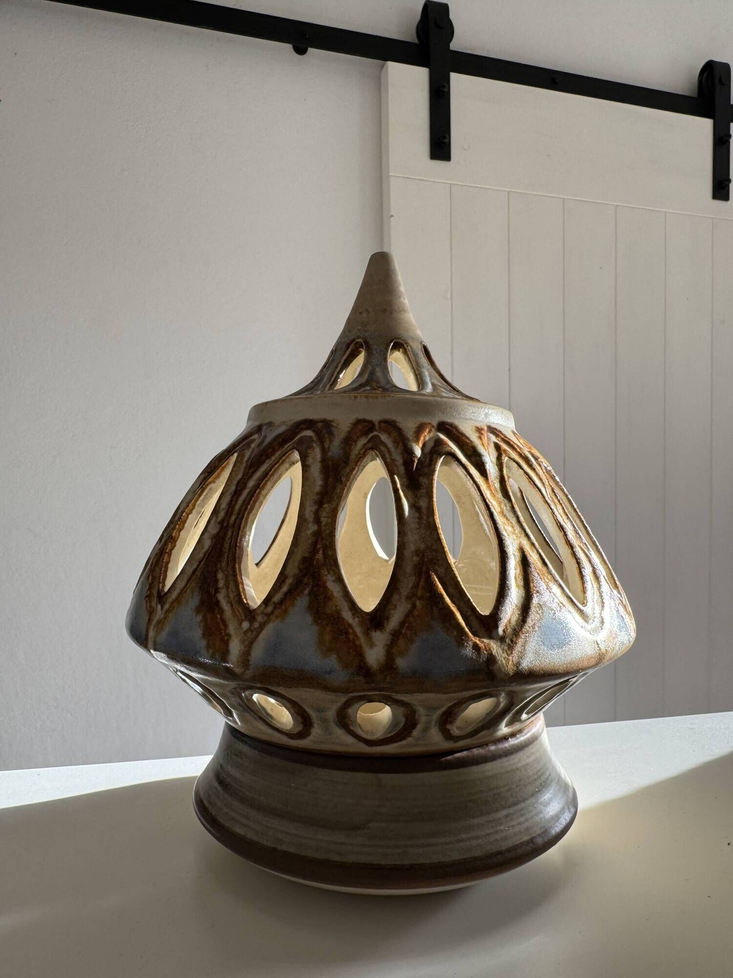 lantern Noomi Backhausen, Søholm Stentøj, Denmark, mid century
