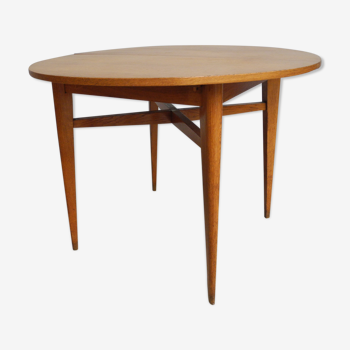 Vintage beech table with 1960 extension